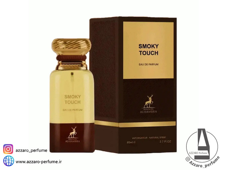 ادکلن مردانه الحمبرا اسموکی تاچ رایحه تام فورد توسکان لدر حجم 80 میل-فروشگاه اینترنتی آرایشی و بهداشتی آزارو در شیراز