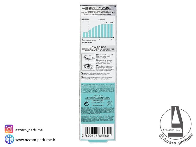 سرم تقویت کننده مژه لورال مدل CLINICALLY PROVEN حجم 2 میل-فروشگاه اینترنتی آرایشی و بهداشتی آزارو در شیراز