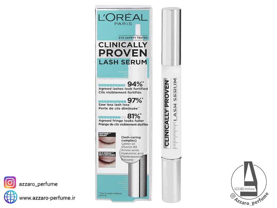 سرم تقویت کننده مژه لورال مدل CLINICALLY PROVEN حجم 2 میل-فروشگاه اینترنتی آرایشی و بهداشتی آزارو در شیراز
