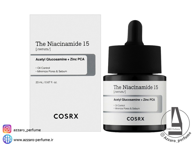سرم نیاسینامید 15 کوزارکس COSRX ضد لک،روشن کننده پوست حجم 20 میل-فروشگاه اینترنتی آرایشی و بهداشتی آزارو در شیراز
