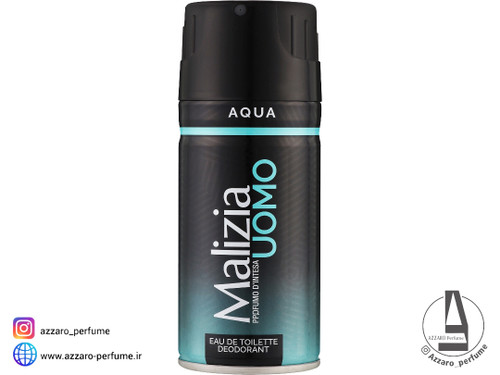 اسپری بدن مردانه مالزیا مدل آکوا حجم 150 میل-فروشگاه اینترنتی آرایشی و بهداشتی آزارو در شیراز