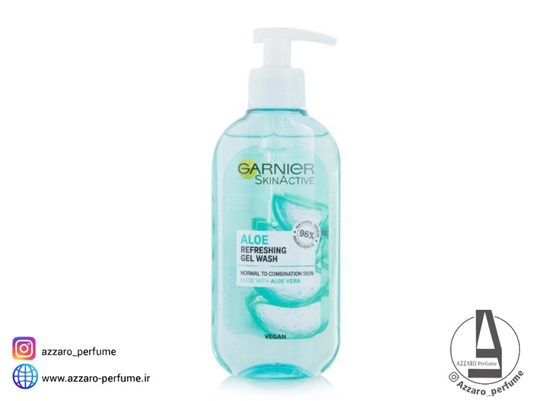 ژل شستشو صورت گارنیر مدل آلوئه ورا حجم 200 میلی لیتر-فروشگاه اینترنتی آرایشی بهداشتی آزارو در شیراز