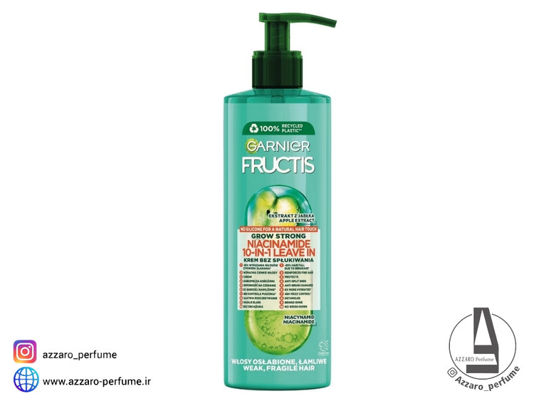 کرم موی استحکام بخش 10 کار گارنیه (گارنیر) Garnier Grow Strong حجم 400 میل-فروشگاه اینترنتی آرایشی و بهداشتی آزارو در شیراز