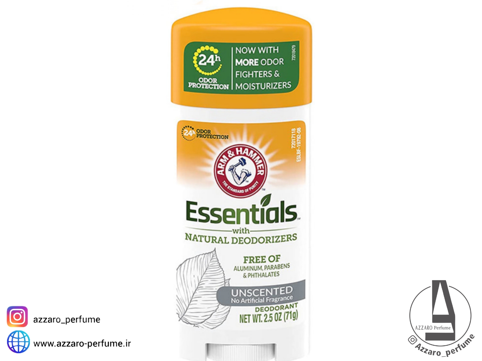 دئودورانت بدون آلومینیوم آرم اند هامر (اولترا مکس) بدون رایحه حجم 71 گرم-فروشگاه اینترنتی آرایشی و بهداشتی آزارو در شیراز