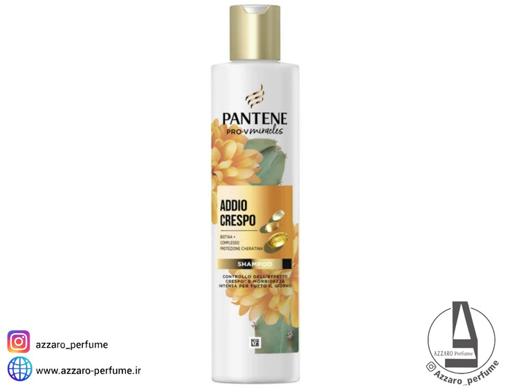 شامپو ضد وز پنتن PANTENE ADDIO CRESPO حجم 225 میل-فروشگاه اینترنتی آرایشی و بهداشتی آزارو در شیراز