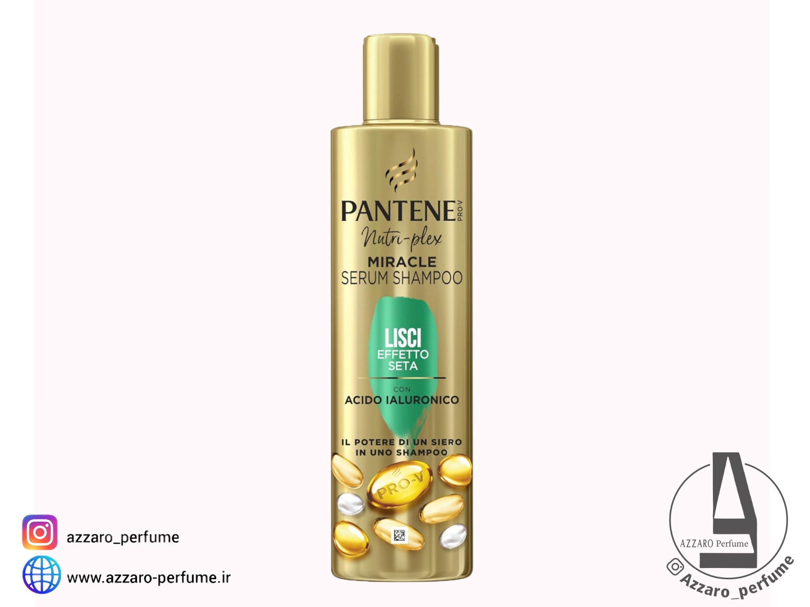 شامپو سرم معجزه پنتن PANTENE مدل Lisci Effetto Seta با اسید هیالورونیک حجم 225 میل-فروشگاه اینترنتی آرایشی و بهداشتی آزارو در شیراز