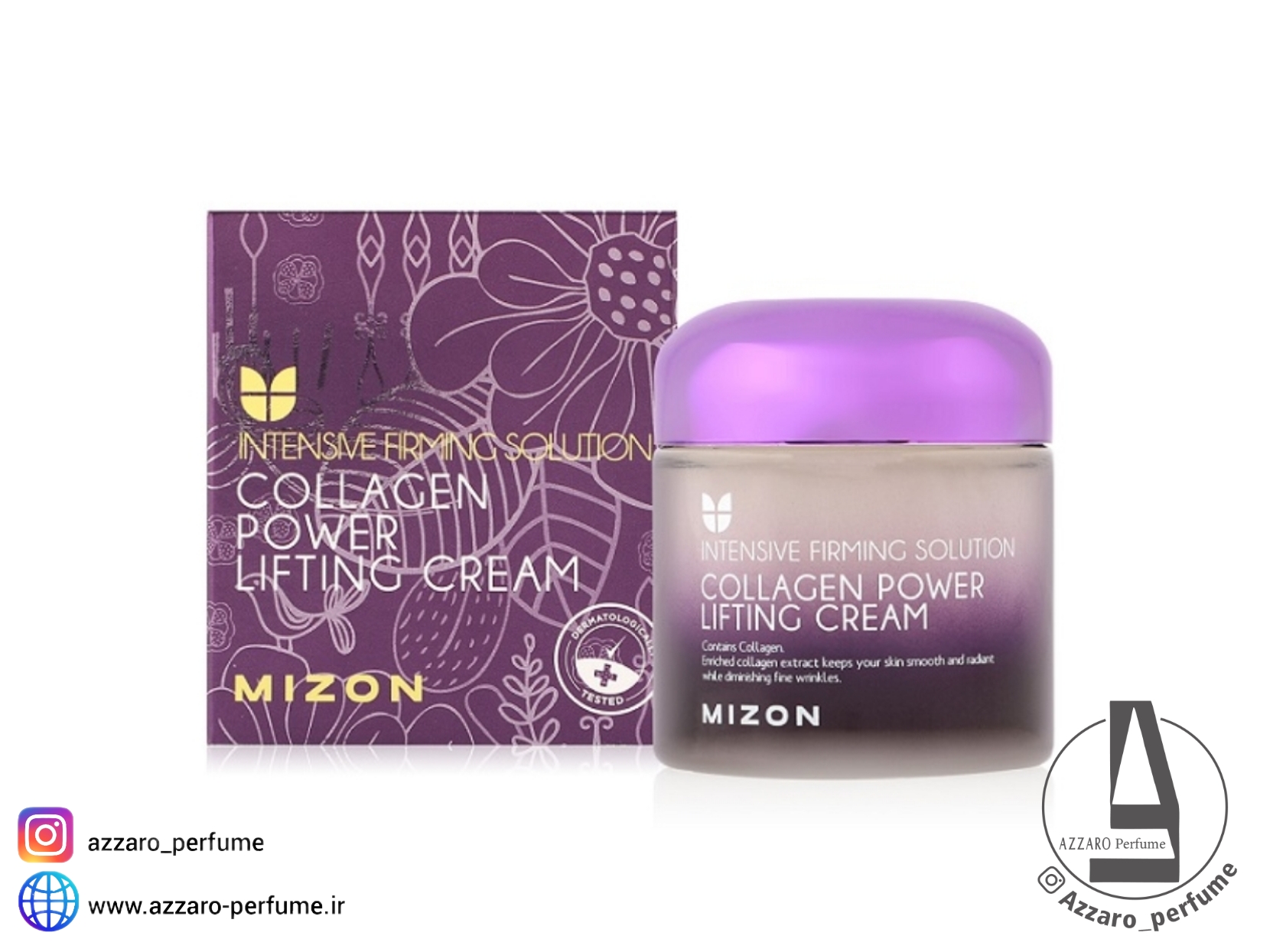 کرم آبرسان لیفتینگ کلاژن پاور میزون Mizon حجم 75 میل-فروشگاه اینترنتی آرایشی و بهداشتی آزارو در شیراز