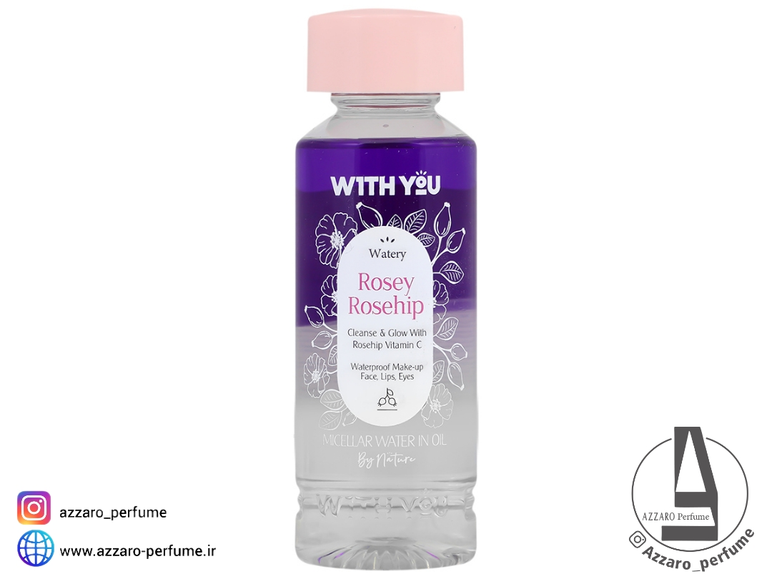 محلول پاک کننده آرایش دو فاز ویت یو ROSEY ROSEHIP حجم 200 میل-فروشگاه اینترنتی آرایشی و بهداشتی آزارو در شیراز