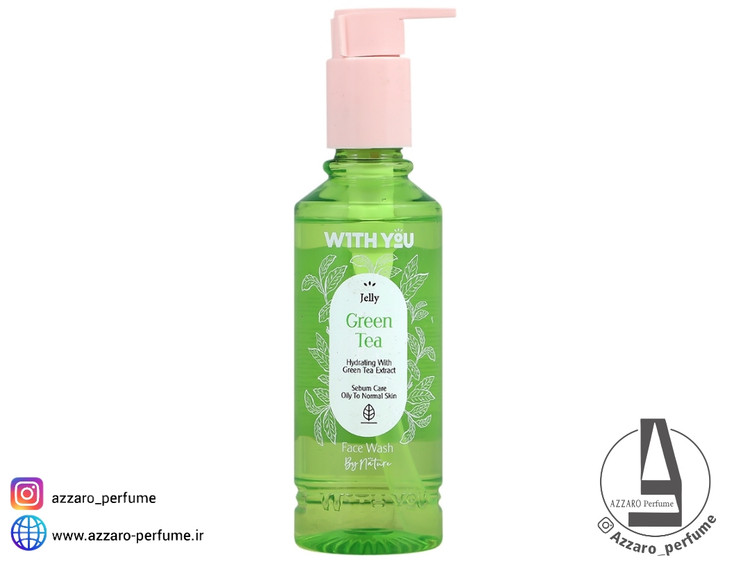 ژل شستشوی صورت ویت یو عصاره چای سبز حجم 200 میل-فروشگاه اینترنتی آرایشی و بهداشتی آزارو در شیراز