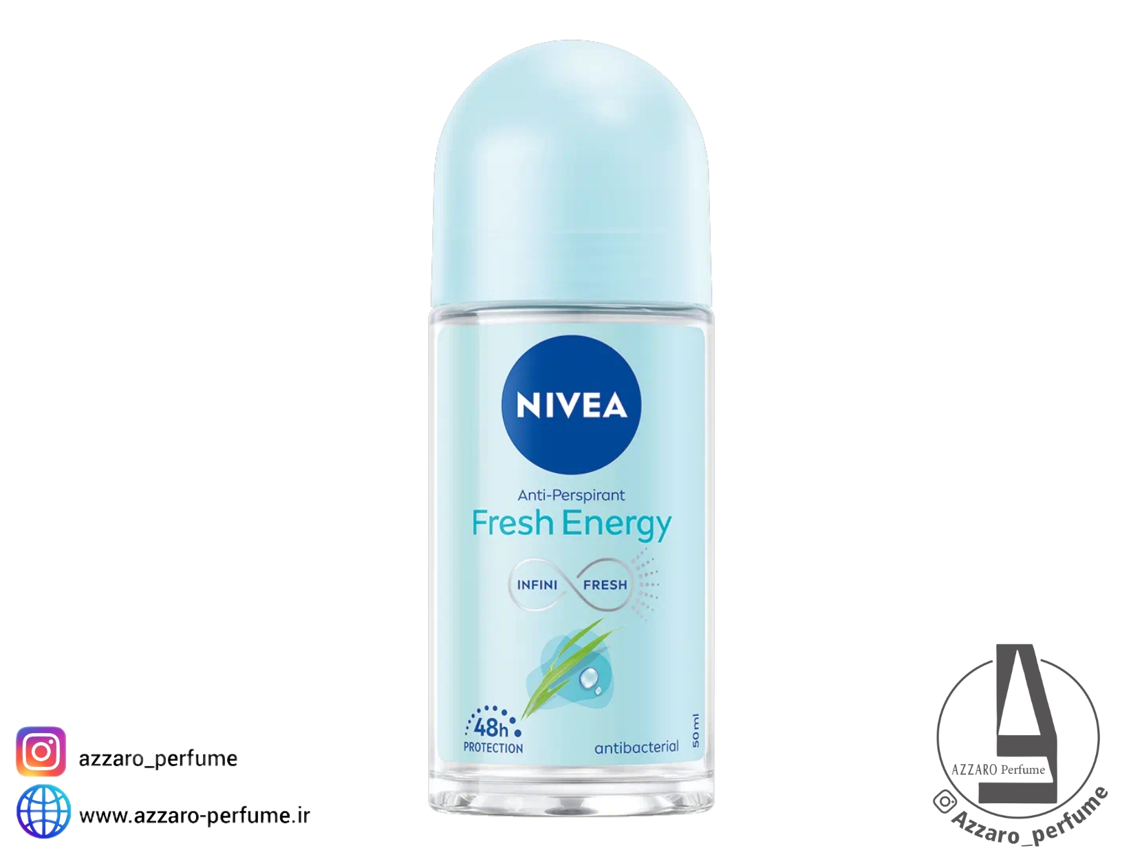 مام رول ضد تعریق نیوا مدل Fresh Energy حجم 50 میل-فروشگاه اینترنتی آرایشی و بهداشتی آزارو در شیراز