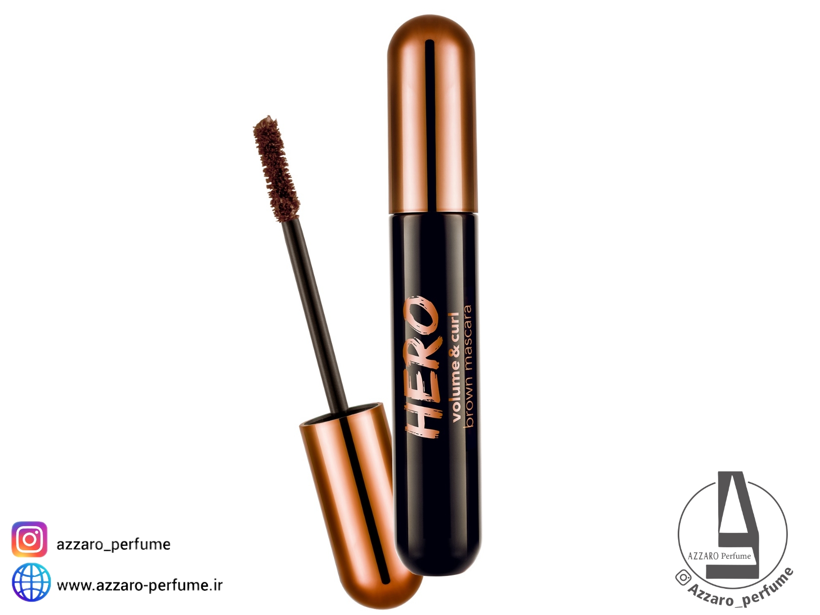 ریمل قهوه ای فلورمار مدل هیرو حجم دهنده و بلند کننده مژه حجم 10 میل-فروشگاه اینترنتی آرایشی و بهداشتی آزارو در شیراز