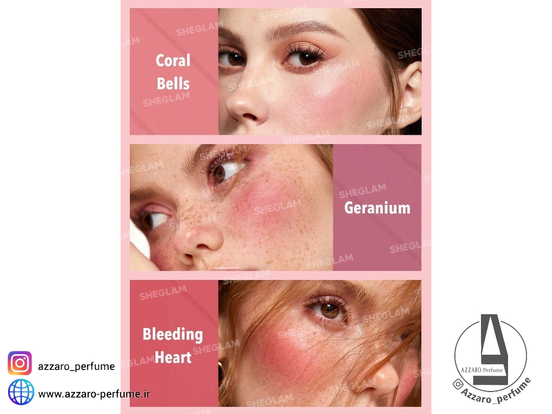 پالت رژگونه 6 رنگ شیگلم مدل Blushing Bouquet 7.7 حجم 18 گرم-فروشگاه اینترنتی آرایشی و بهداشتی آزارو در شیراز