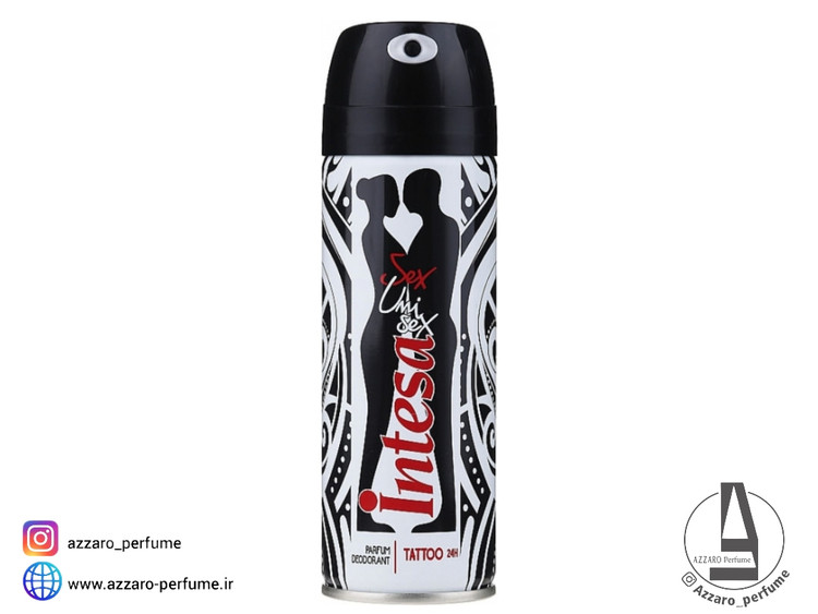 اسپری دئودورانت یونی اینتسا مدل TATTO حجم 125 میل-فروشگاه اینترنتی آرایشی و بهداشتی آزارو در شیراز