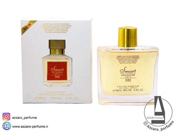 ادکلن اسمارت کالکشن رایحه باکارات رژ 540 کد 540 حجم 100 میل