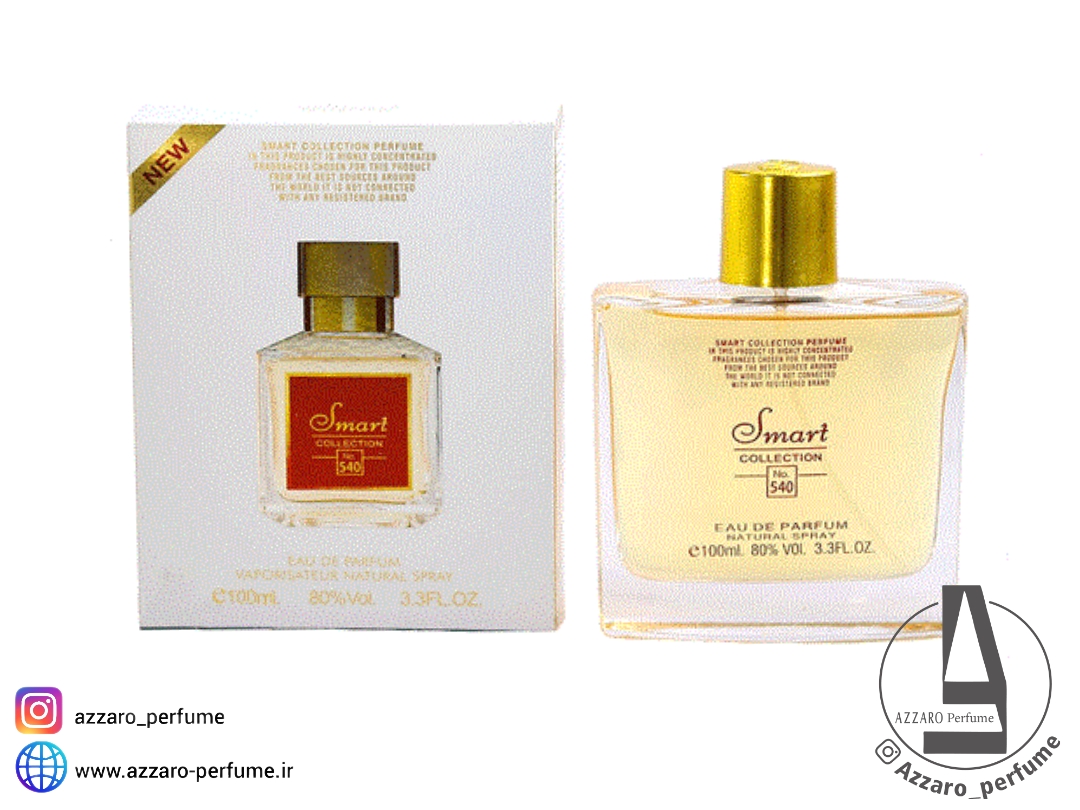 ادکلن اسمارت کالکشن رایحه باکارات رژ 540 کد 540 حجم 100 میل-فروشگاه اینترنتی آرایشی و بهداشتی آزارو در شیراز