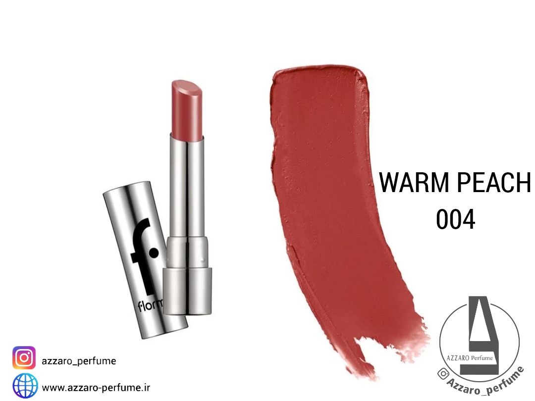 رژ لب جامد شیر‌ آپ فلورمار- SHEER UP شماره 004 WARM PEACH حجم 3 گرم-فروشگاه اینترنتی آرایشی و بهداشتی آزارو در شیراز