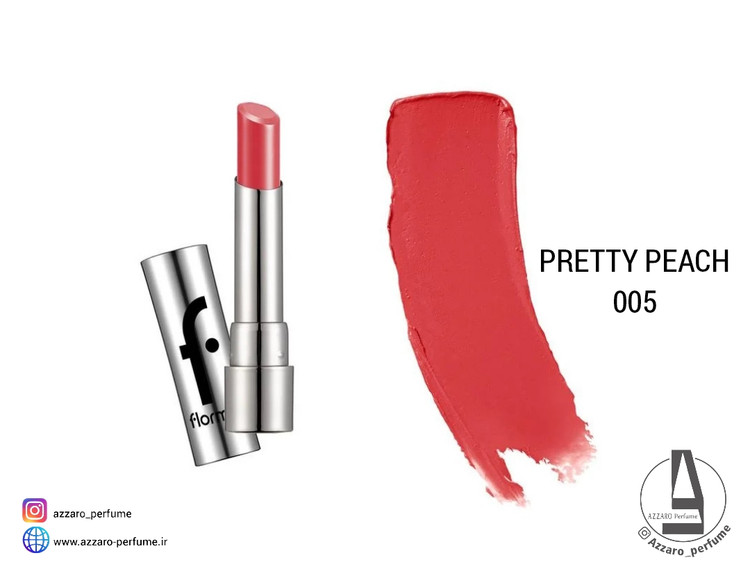 رژ لب جامد شیر آپ فلورمار- SHEER UP شماره 005 PRETTY PEACH حجم 3 گرم-فروشگاه اینترنتی آرایشی و بهداشتی آزارو در شیراز