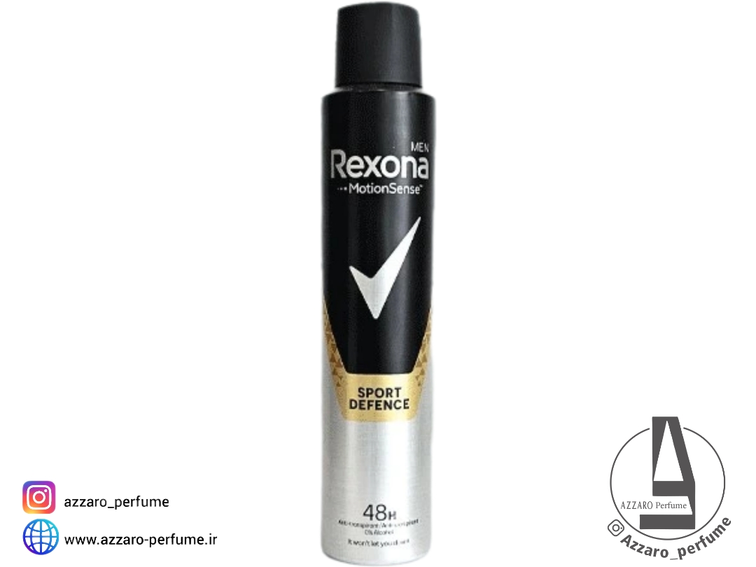 اسپری ضد تعریق مردانه رکسونا مدل Sport Defence حجم 200میل-فروشگاه اینترنتی آرایشی و بهداشتی آزارو در شیراز