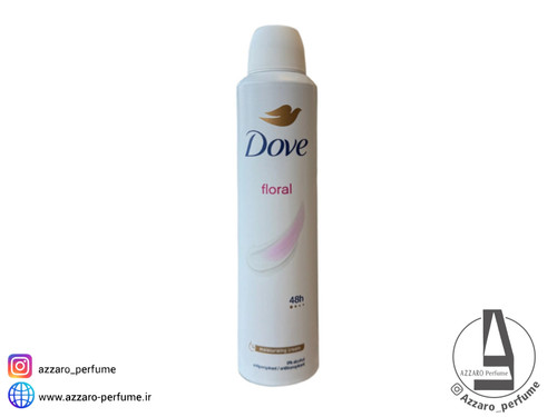 اسپری بدن ضد تعریق زنانه داو dove مدل floral حجم 250 میل-فروشگاه اینترنتی آرایشی و بهداشتی آزارو در شیراز