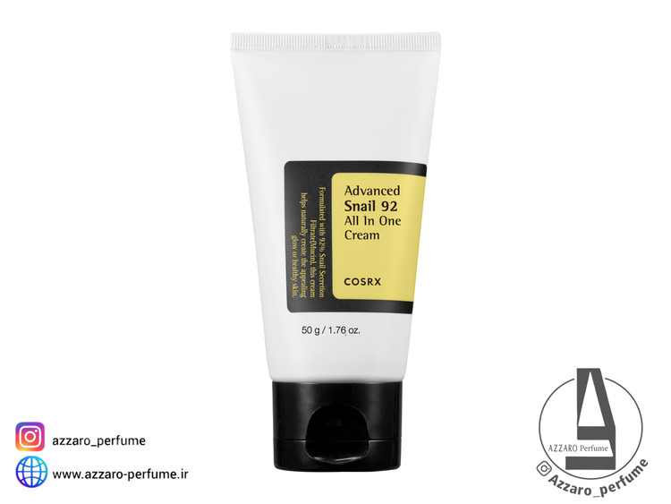 کرم حلزون کوزارکس مرطوب کننده و آبرسان 92 درصد حجم 100 گرم-فروشگاه اینترنتی آرایشی و بهداشتی آزارو در شیراز