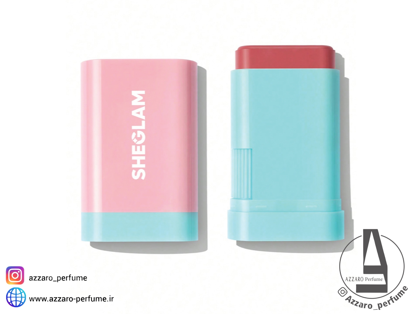 رژگونه استیکی شیگلم مدل Glass Glow رنگ Brisk babe حجم 15 گرم-فروشگاه اینترنتی آرایشی و بهداشتی آزارو در شیراز