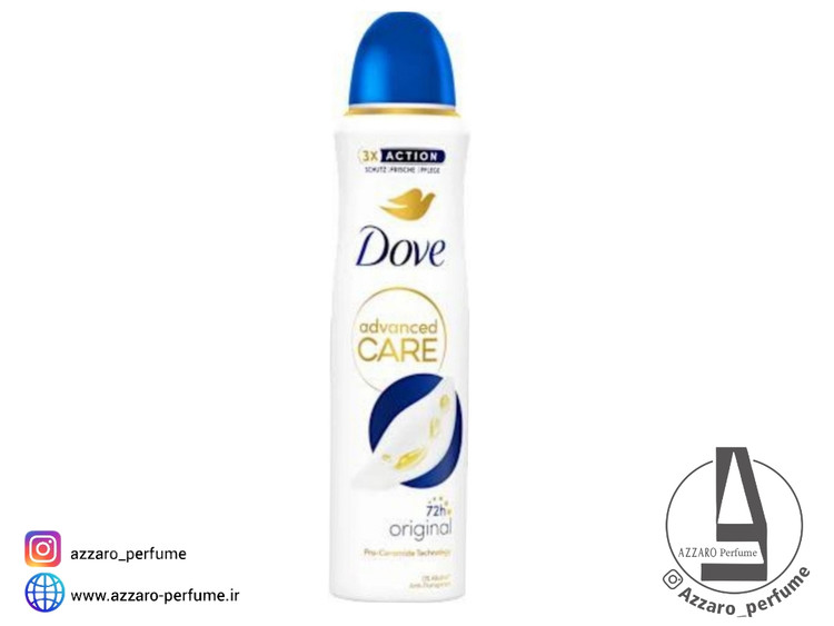 اسپری ضد تعریق زنانه داو Dove رایحه شیر مدل Advanced Care Original حجم 250 میل-فروشگاه اینترنتی آرایشی و بهداشتی آزارو در شیراز