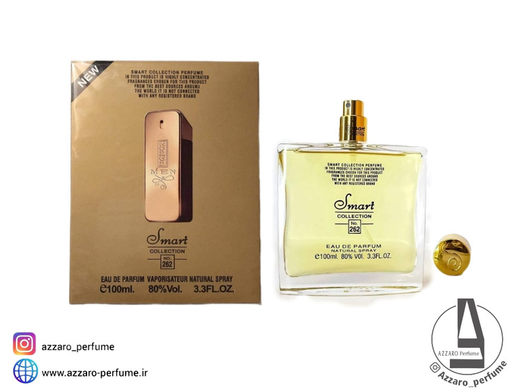 ادکلن مردانه اسمارت کالکشن رایحه وان میلیون کد 262 حجم 100 میل-فروشگاه اینترنتی آرایشی و بهداشتی آزارو در شیراز