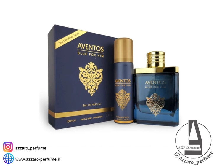 ادکلن مردانه فراگرنس رایحه اونتوس بلو فور هیم حجم 100 میل-فروشگاه اینترنتی آرایشی و بهداشتی آزارو در شیراز