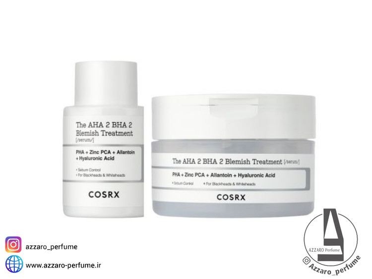 ست سرم و پد ضد جوش کوزارکس مدل AHA 2 BHA 2 Blemish Treatment حجم 50 میل-فروشگاه اینترنتی آرایشی و بهداشتی آزارو در شیراز