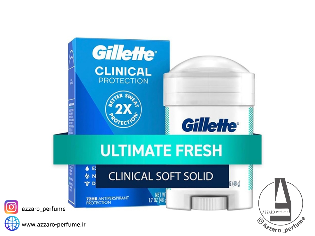 مام ژیلت کلینیکال مردانه مدل التیمیت فرش Ultimate Fresh حجم 48 گرم-فروشگاه اینترنتی آرایشی و بهداشتی آزارو در شیراز