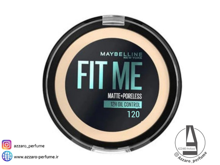 پنکک پوست چرب میبلین فیت رنگ CLASSIC IVORY شماره 120 حجم 12 گرم-فروشگاه اینترنتی آرایشی و بهداشتی آزارو در شیراز