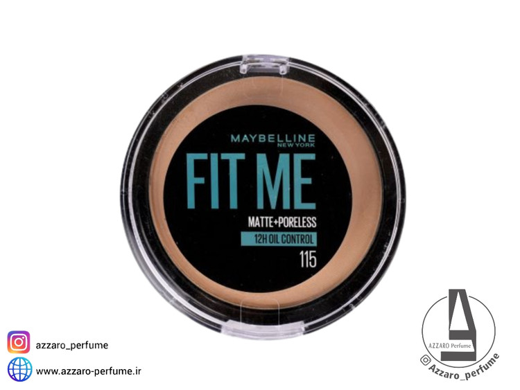 پنکک پوست چرب میبلین فیت رنگ IVORY شماره 115 حجم 12 گرم-فروشگاه اینترنتی آرایشی و بهداشتی آزارو در شیراز