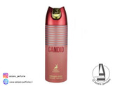 اسپری بدن زنانه الحمبرا اسکندل مدل CANDID با حجم 200 میل-فروشگاه اینترنتی آرایشی و بهداشتی آزارو در شیراز
