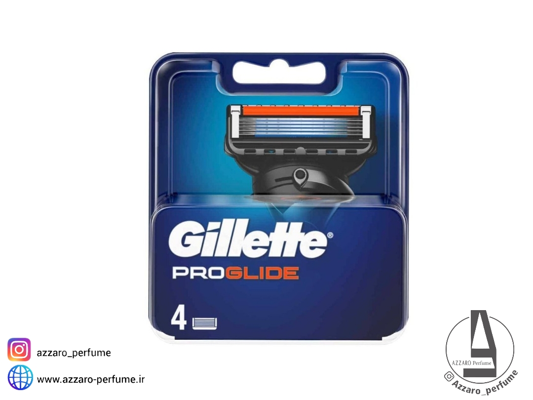 تیغ یدک ژیلت فیوژن پروگلاید 5 بسته 4عددی اورجینال-فروشگاه اینترنتی آرایشی بهداشتی آزارو در شیراز