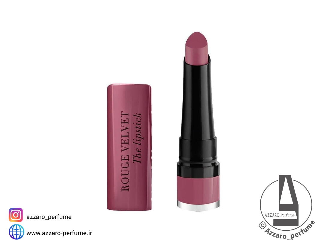 رژ لب جامد مات مخملی بورژوآ رنگ Place des roses شماره 19 حجم 2.4 گرم