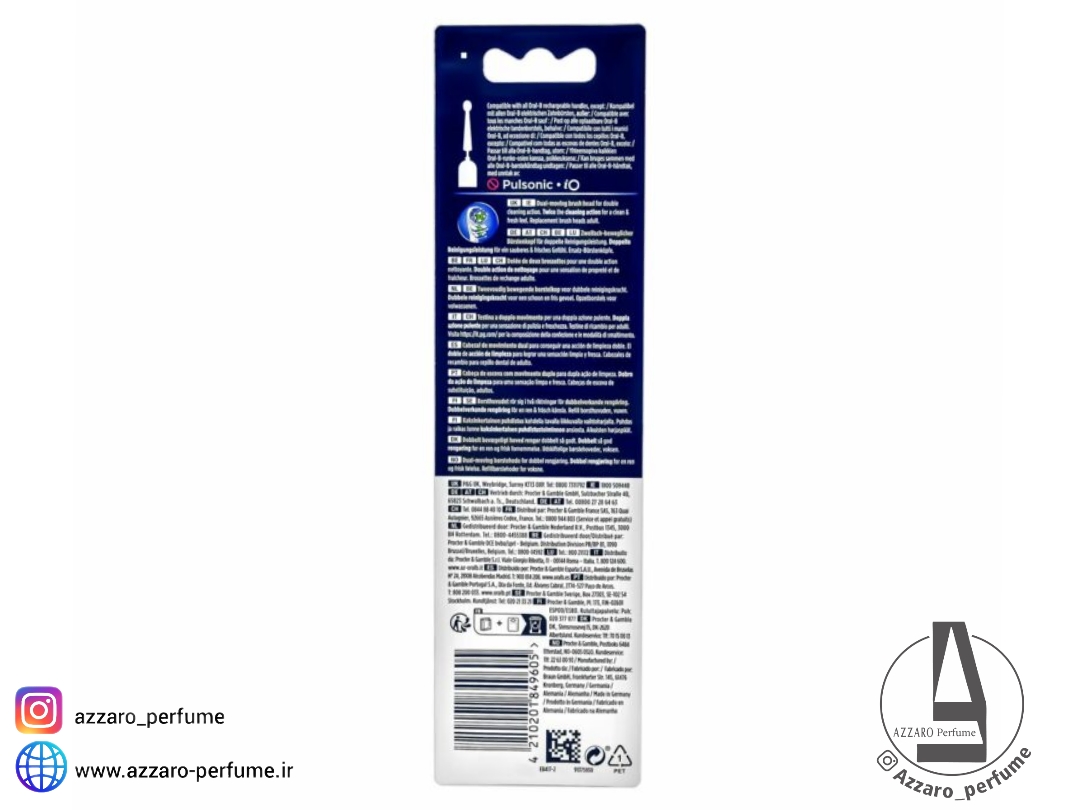 سری یدک مسواک برقی اورال بی مدل Dual Clean بسته 2 عددی_فروشگاه اینترنتی آرایشی بهداشتی آزارو در شیراز‌