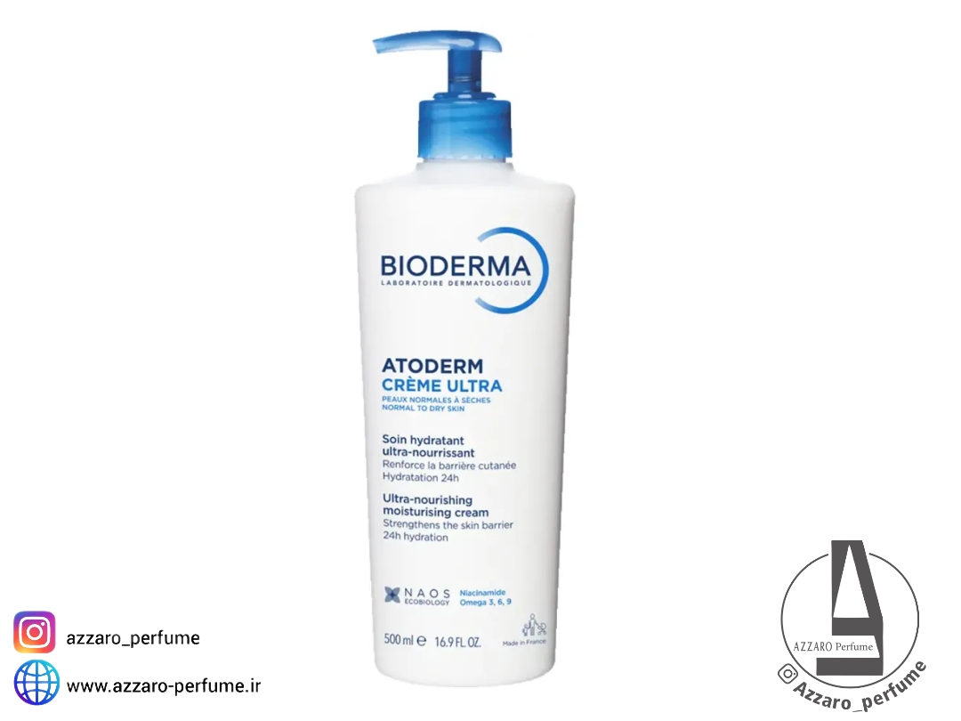 مرطوب کننده دست و بدن بایودرما BIODERMA ATODERM حجم 500 میل_فروشگاه اینترنتی آرایشی بهداشتی آزارو در شیراز