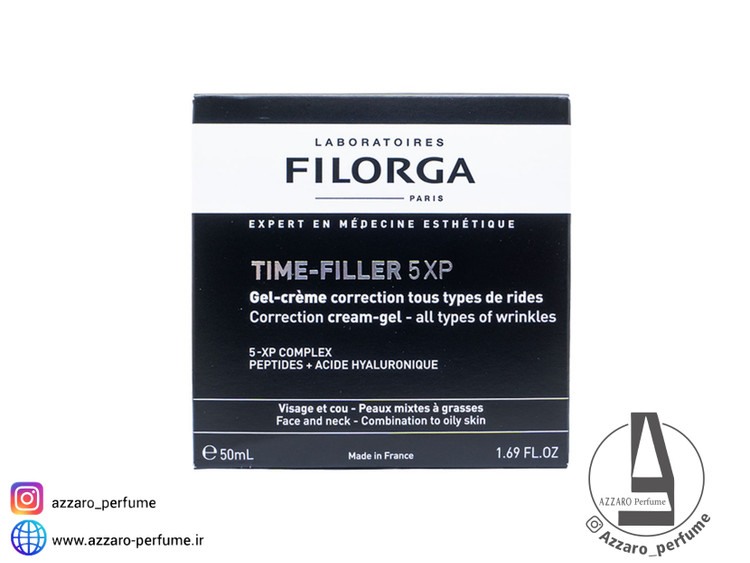 ژل کرم ضد چروک قوی تایم فیلر 5XP پوست مختلط تا چرب فیلورگا حجم 50 میل_فروشگاه اینترنتی آرایشی بهداشتی آزارو در شیراز
