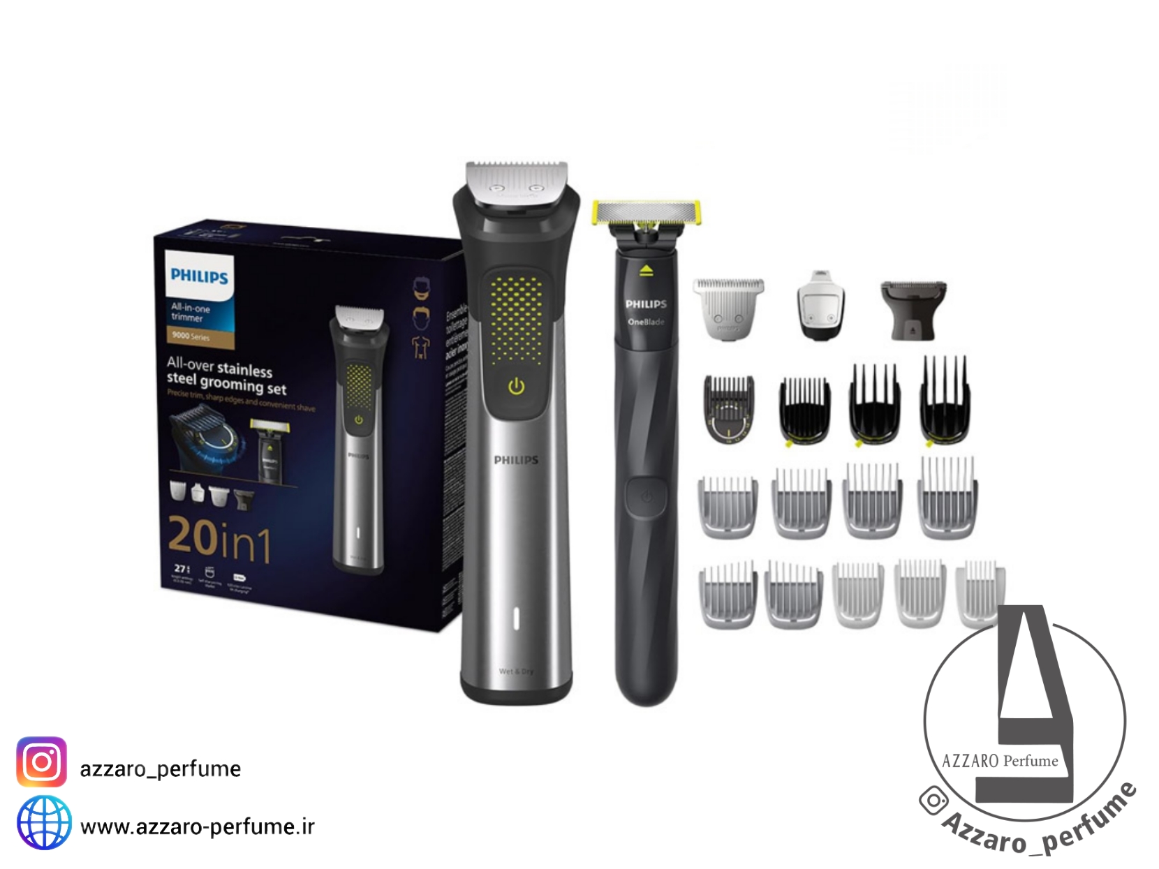 ماشین اصلاح سر و صورت و بدن فیلیپس مدل MG9553 سری 9000_فروشگاه اینترنتی آرایشی بهداشتی آزارو در شیراز