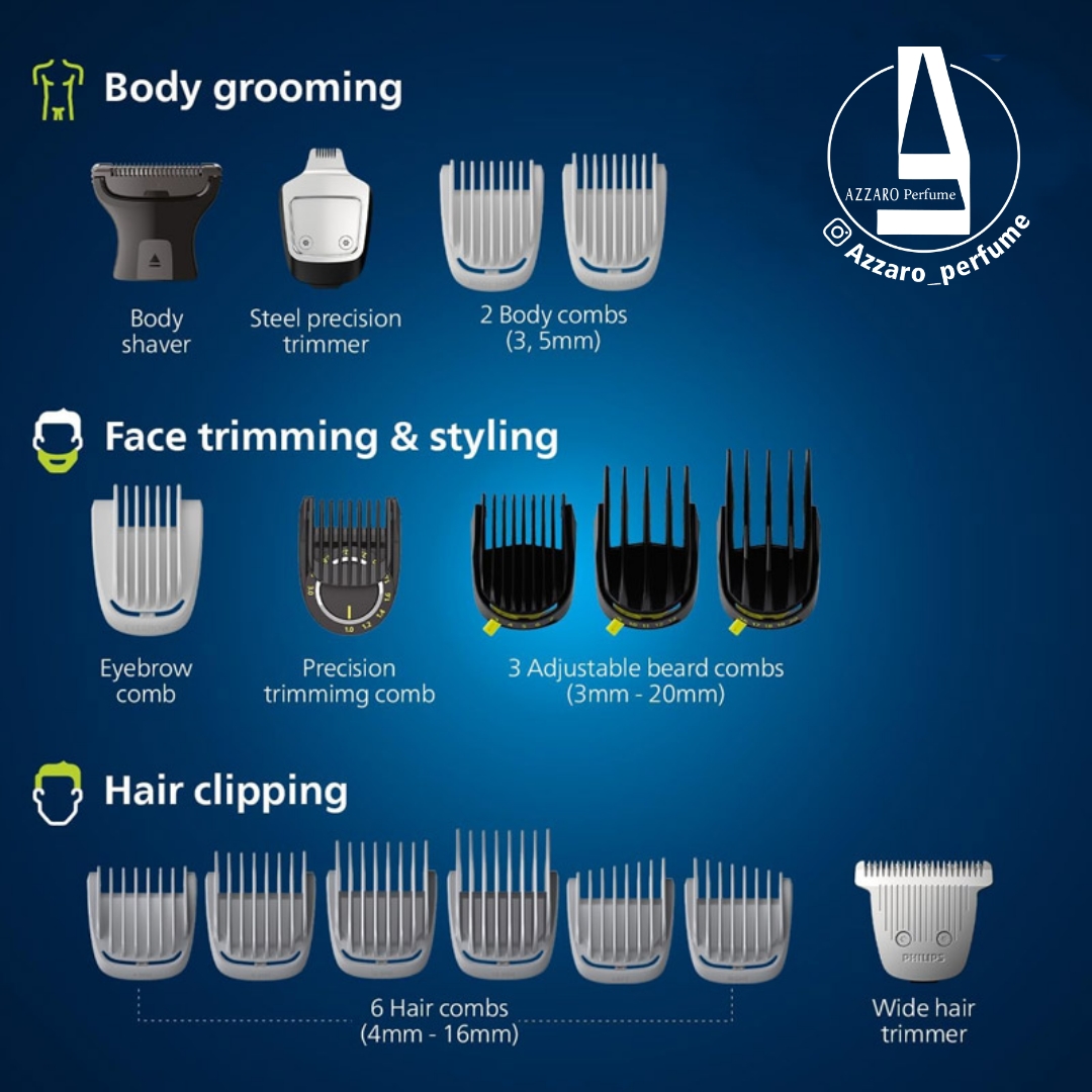 ماشین اصلاح سر و صورت و بدن فیلیپس مدل MG9553 سری 9000_فروشگاه اینترنتی آرایشی بهداشتی آزارو در شیراز