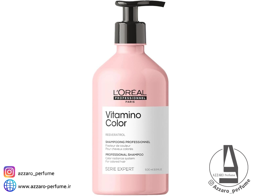 شامپو لورآل پروفشنال سری اکسپرت مدل ویتامینو کالر 500 میل_فروشگاه اینترنتی آرایشی بهداشتی آزارو در شیراز‌