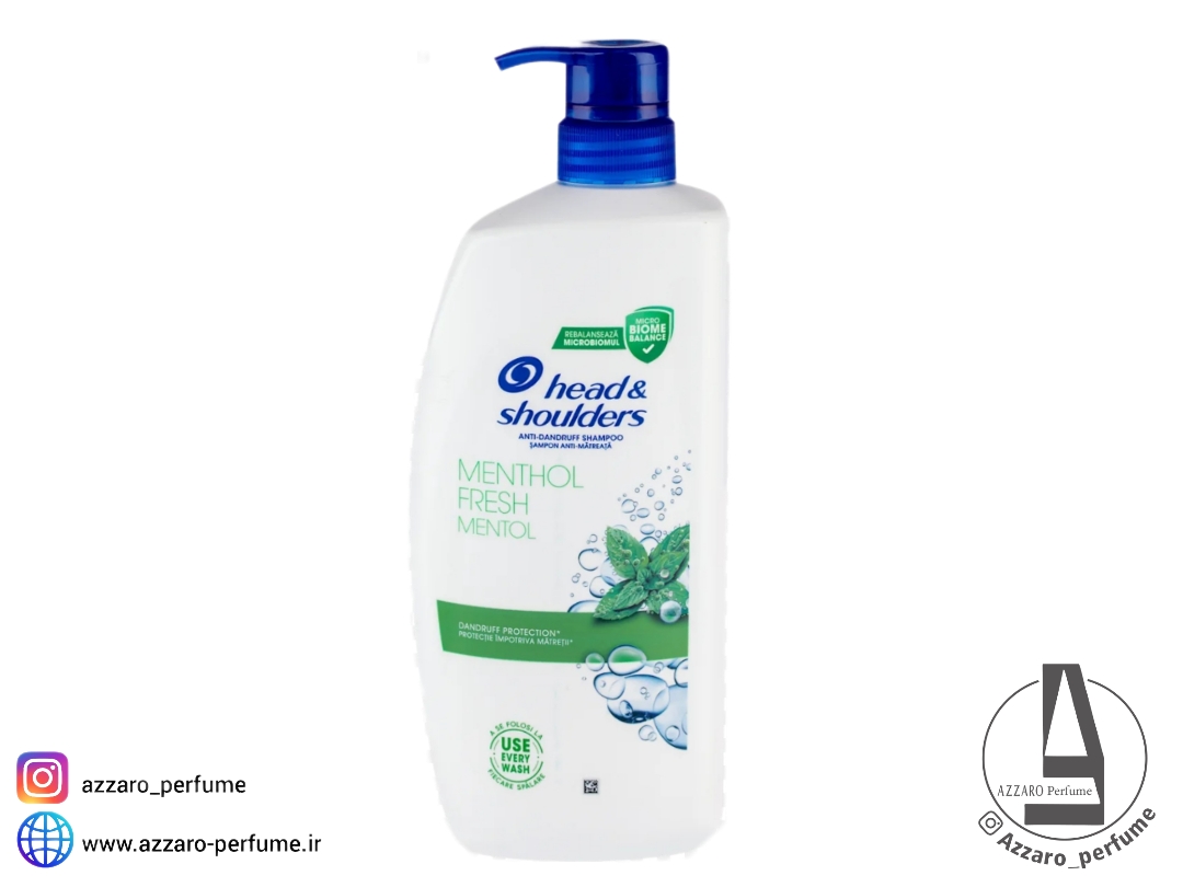 شامپو ضد شوره هد اند شولدرز مدل MENTHOL FRESH MENTOL حجم 800 میل_فروشگاه اینترنتی آرایشی بهداشتی آزارو در شیراز