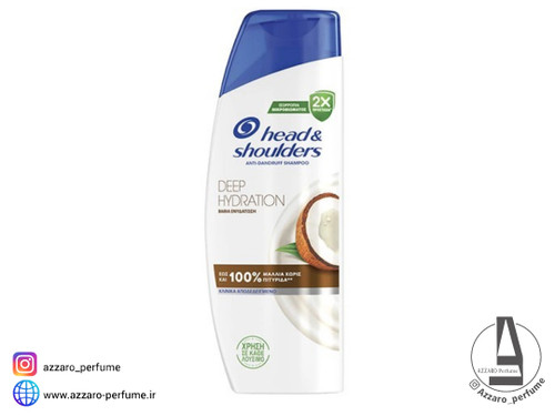 شامپو ضد شوره هد شولدرز مدل Deep Hydration حاوی عصاره نارگیل حجم 330 میل_فروشگاه اینترنتی آرایشی بهداشتی آزارو در شیراز