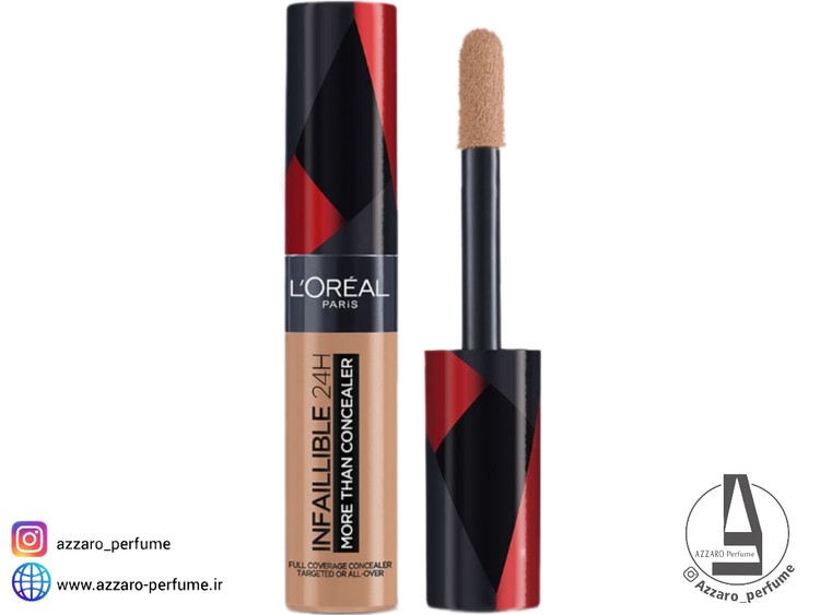 کانسیلر مایع لورآل LOreal سری INFAILLIBLE شماره 329 رنگ cashew/cajou حجم 11 میل_فروشگاه اینترنتی آرایشی بهداشتی آزارو در شیراز
