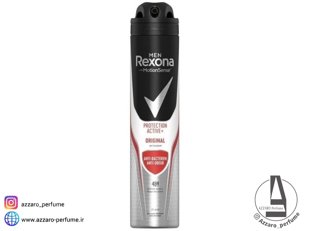 اسپری بدن مردانه رکسونا Rexona مدل Active Protection Original حجم ۲۰۰ میل-فروشگاه آرایشی و بهداشتی آزارو در شیراز