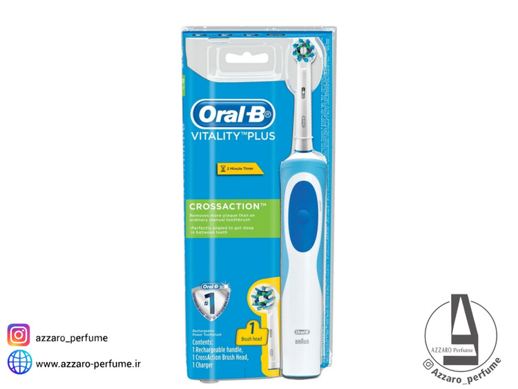 مسواک برقی قابل شارژ اورال-بی مدل Vitality plus مدل D12513B_فروشگاه اینترنتی آرایشی بهداشتی آزارو در شیراز