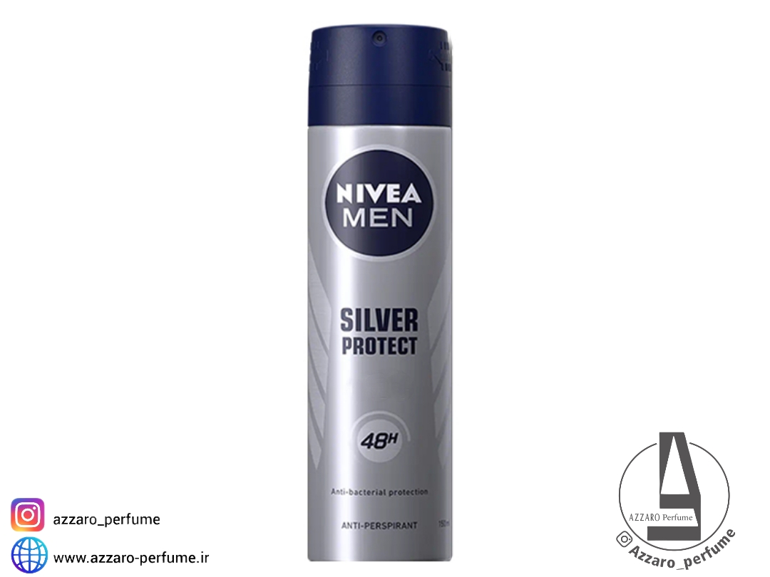 اسپری ضد تعریق مردانه نیوآ مدل سیلور پروتکت حجم 150 میل_فروشگاه اینترنتی آرایشی بهداشتی آزارو در شیراز‌