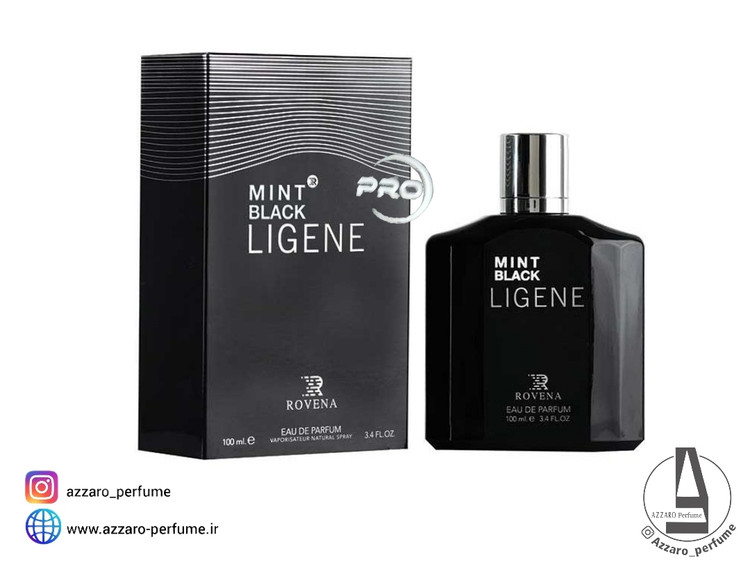 ادکلن مردانه روونا Mint black رایحه مونت بلانک لجند حجم 100 میل_فروشگاه اینترنتی آرایشی بهداشتی آزارو در شیراز