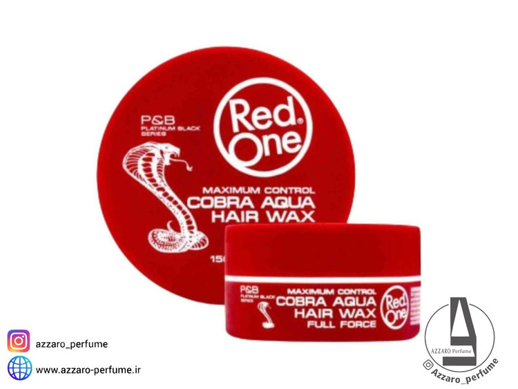 واکس مو رد وان کبری آکوا Red one Cobra aqua حجم 150 میل_فروشگاه اینترنتی آرایشی بهداشتی آزارو در شیراز