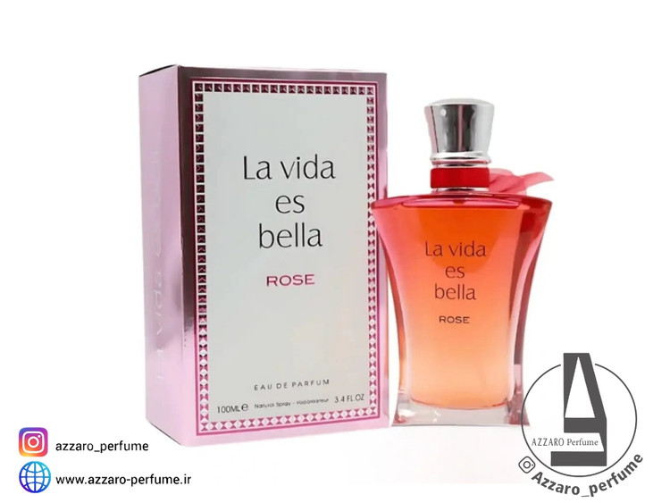 ادکلن زنانه فراگرنس ورد رایحه لا ویدا اس بلا رز حجم 100 میل